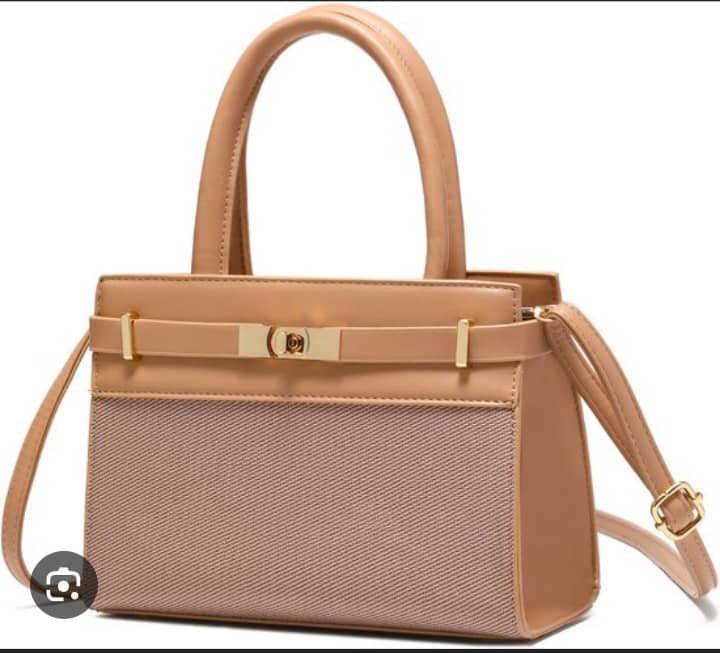 Sac beige tressé anses doubles bandoulière